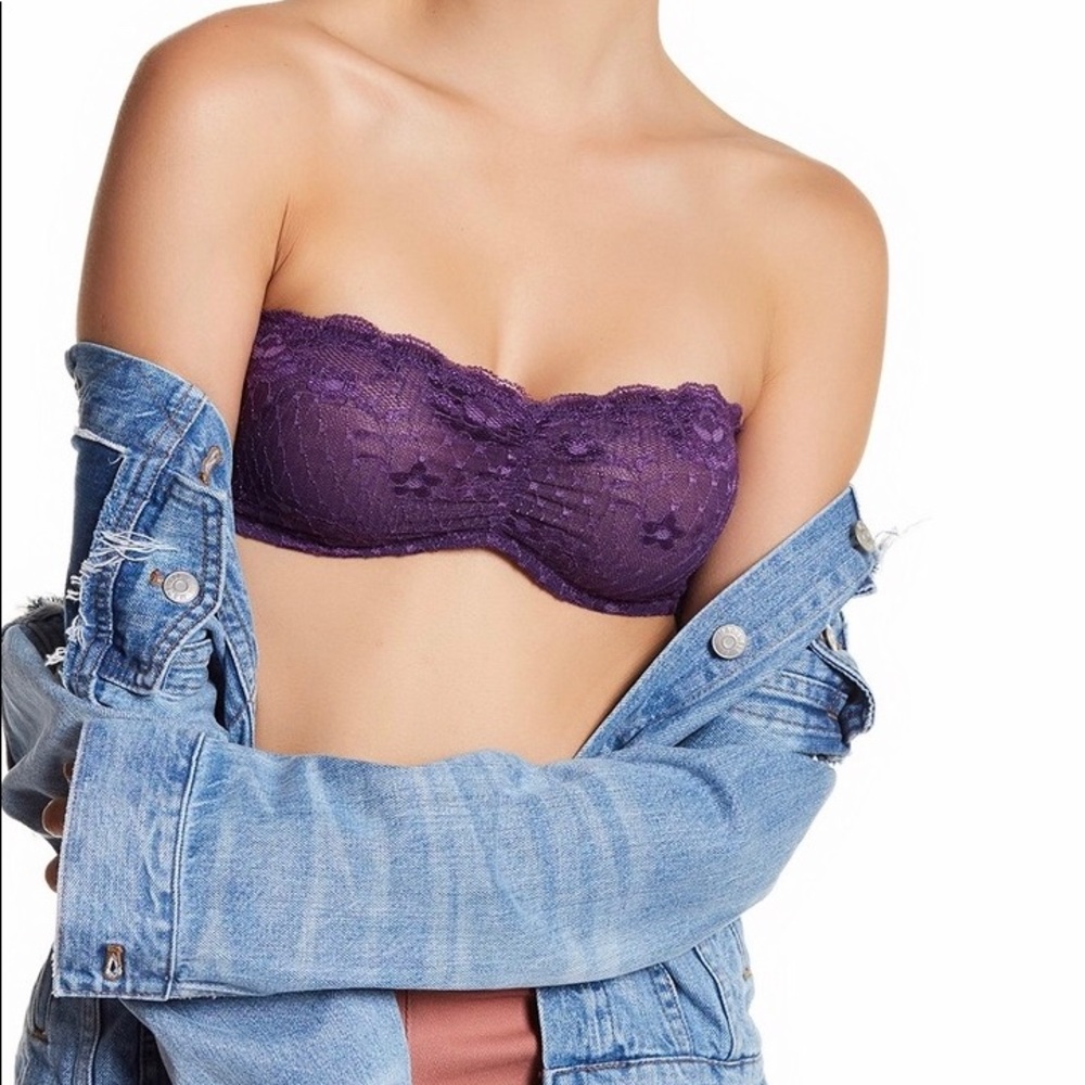 NWT Free People Essential Lace Bandeau - Picture 3 of 3